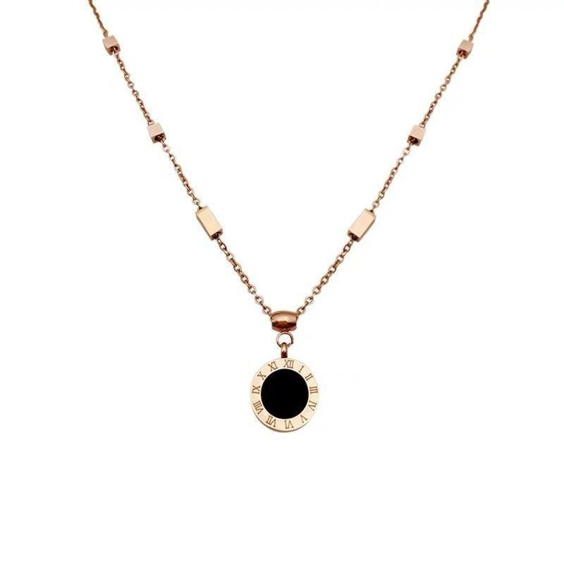 Rose Gold Round Necklace